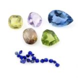 Selection of gemstones, weighing 41grams. To include quartzes, jade, peridots and other gemstones