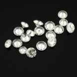 Selection of brilliant cut diamonds, weighing 6.63ct