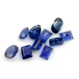 Selection of vari-shape sapphires, weighing 11.63ct