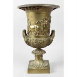 A late 19th century gilt bronze Medici vase.