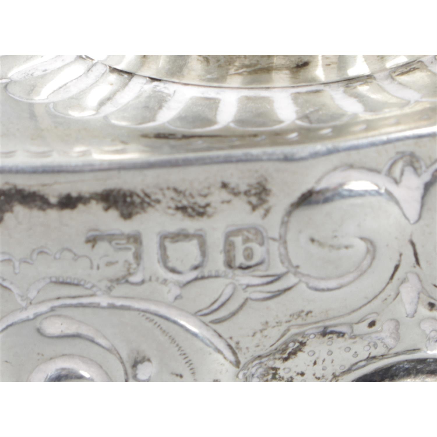 A late Victorian small silver tea caddy. - Image 2 of 2