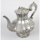 An early Victorian Irish silver coffee pot.