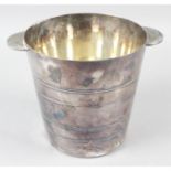 A selection of silver plated items to include an Elkington ice bucket, etc. (12)