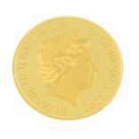 Guernsey, Elizabeth II, fine gold proof 5-Pounds 2021