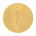 USA, gold 20-Dollar Double-Eagle.