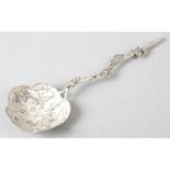 A Chinese export silver spoon.