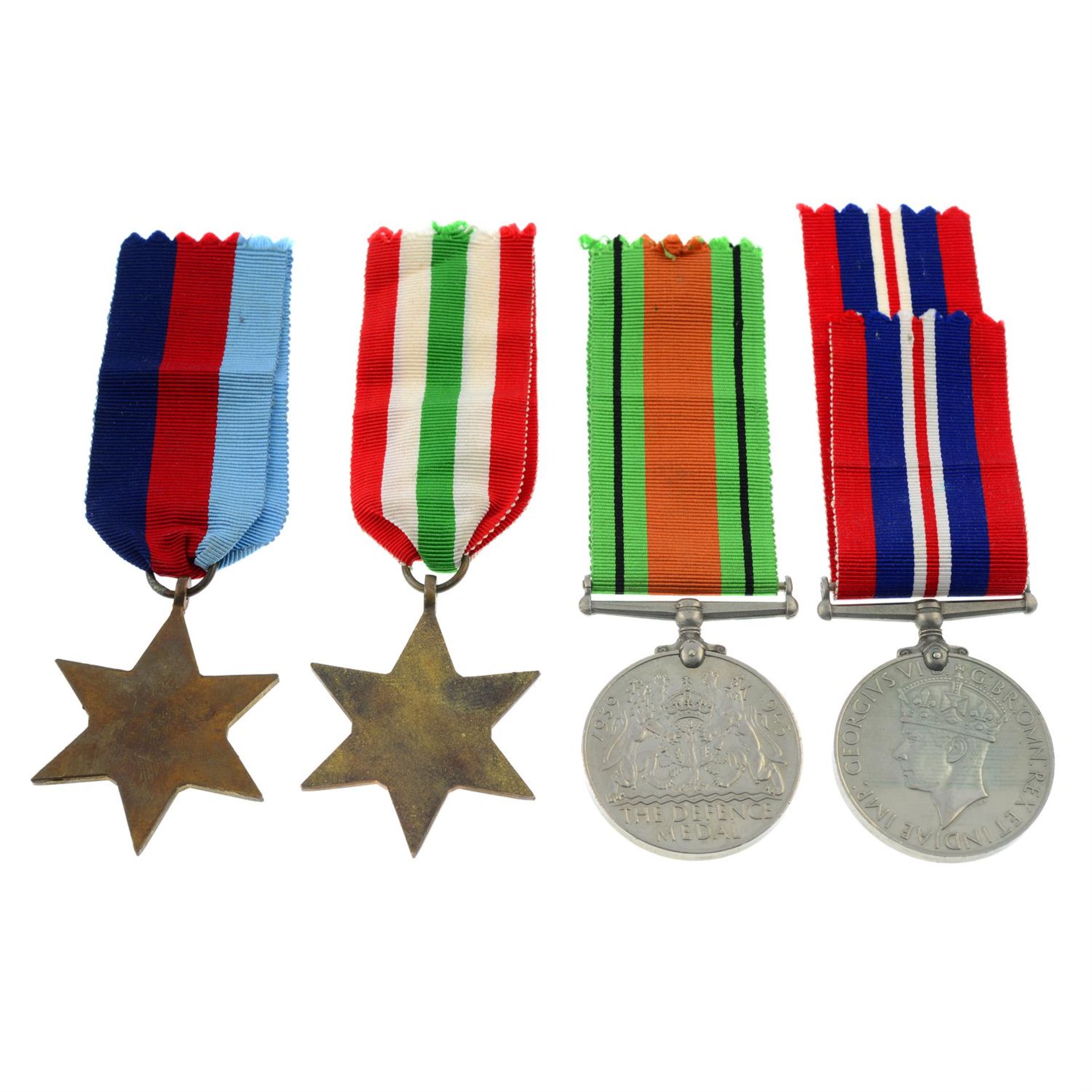 A group of four WWII medals, together with an Air Efficiency Award. (5). - Image 2 of 5