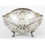 A George V silver pierced bowl.