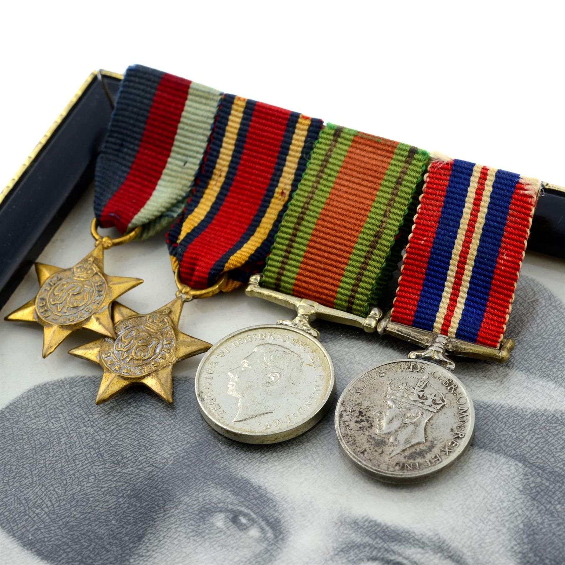 A WWII group of four medals, plus a selection of ephemera, etc. - Image 3 of 6