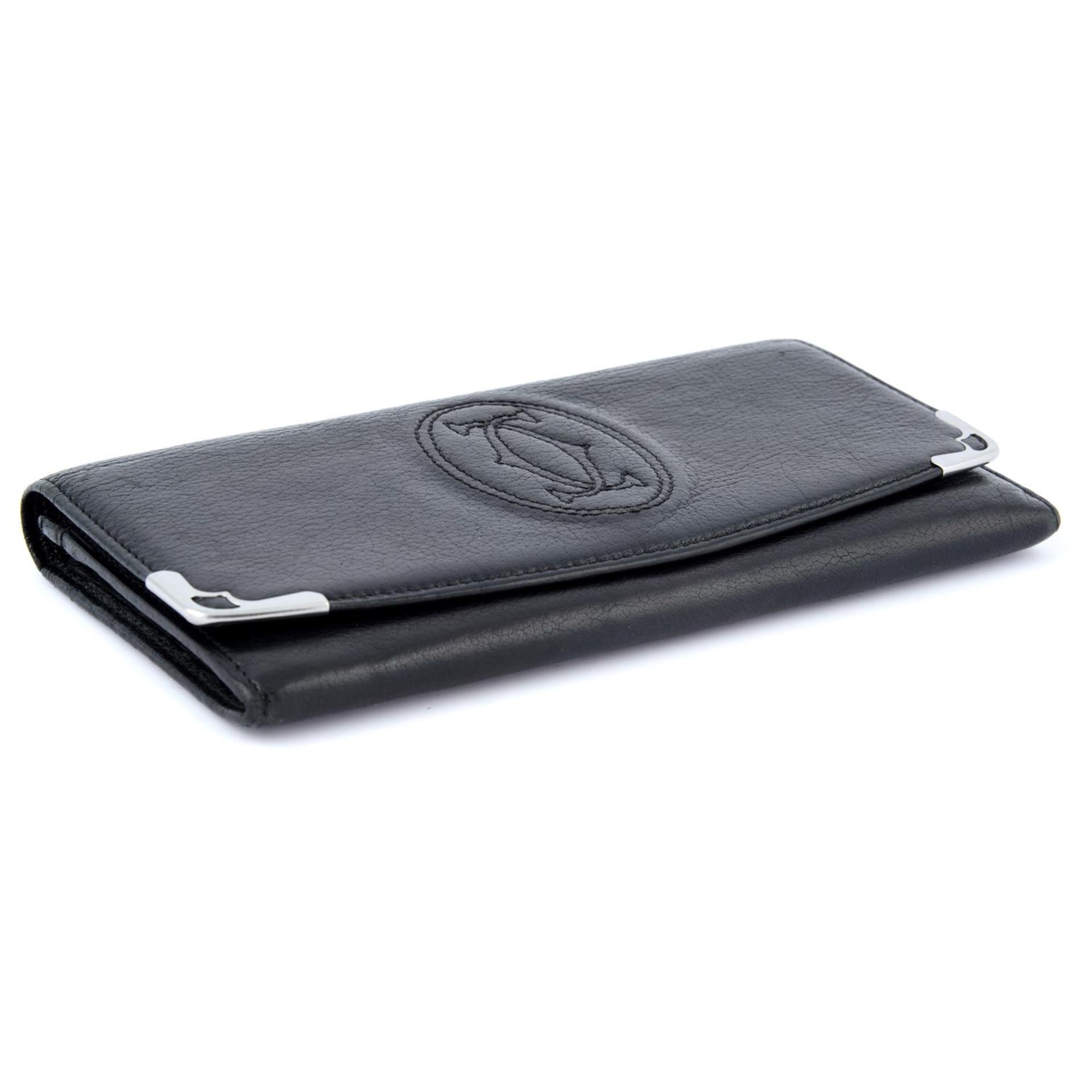 CARTIER - a black Long Bifold Wallet. - Image 3 of 3