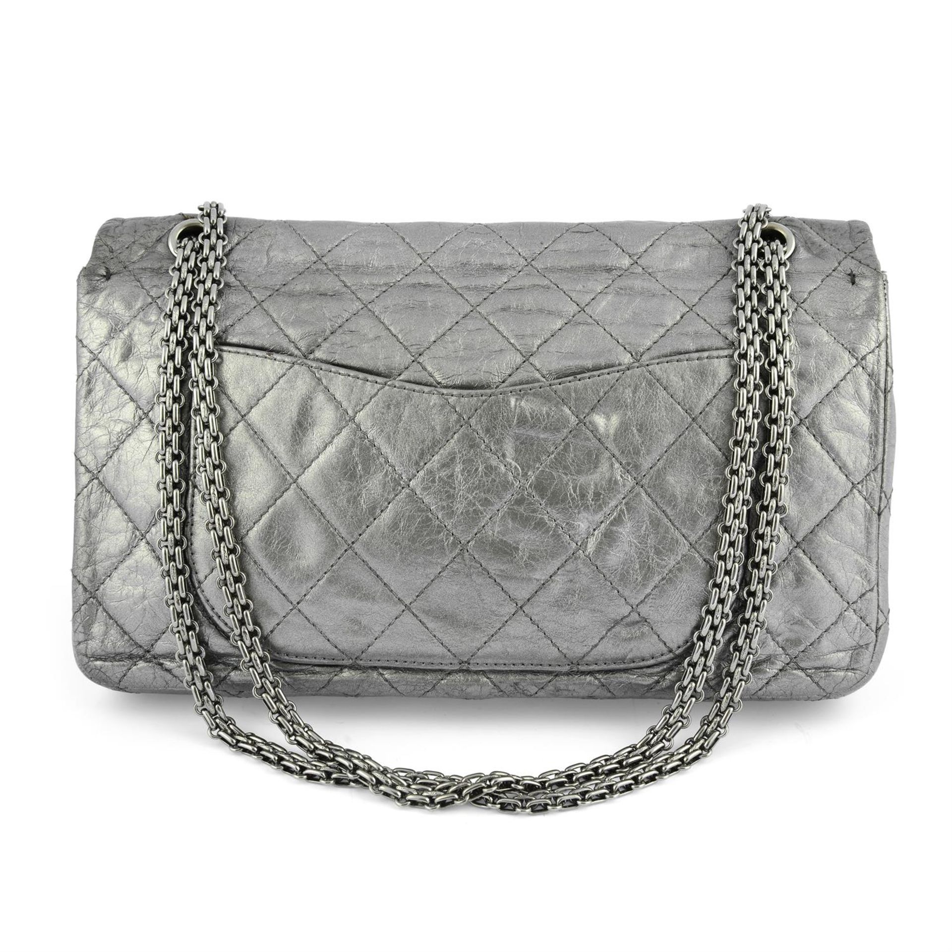 CHANEL - a metallic calfskin reissue 2.55 double flap bag. - Image 2 of 5