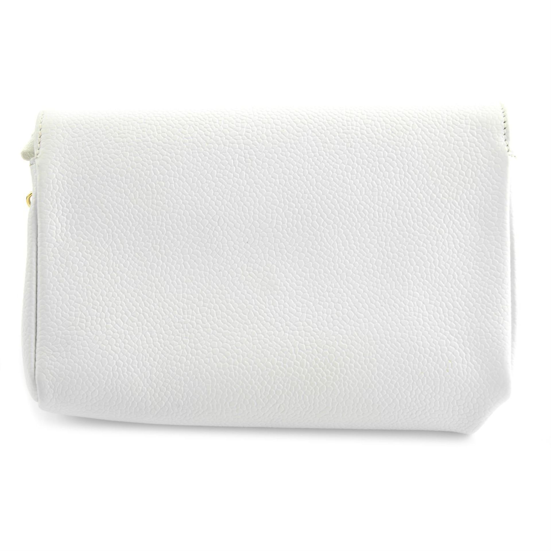 CHANEL - a 1996 white caviar leather cosmetic pouch. - Image 2 of 4