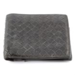 BOTTEGA VENETA - a Intrecciato leather Bifold wallet.