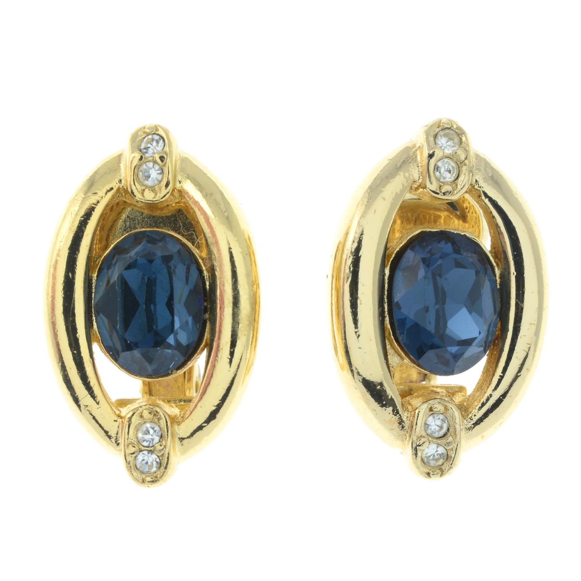CHRISTIAN DIOR- a pair of clip-on earrings.