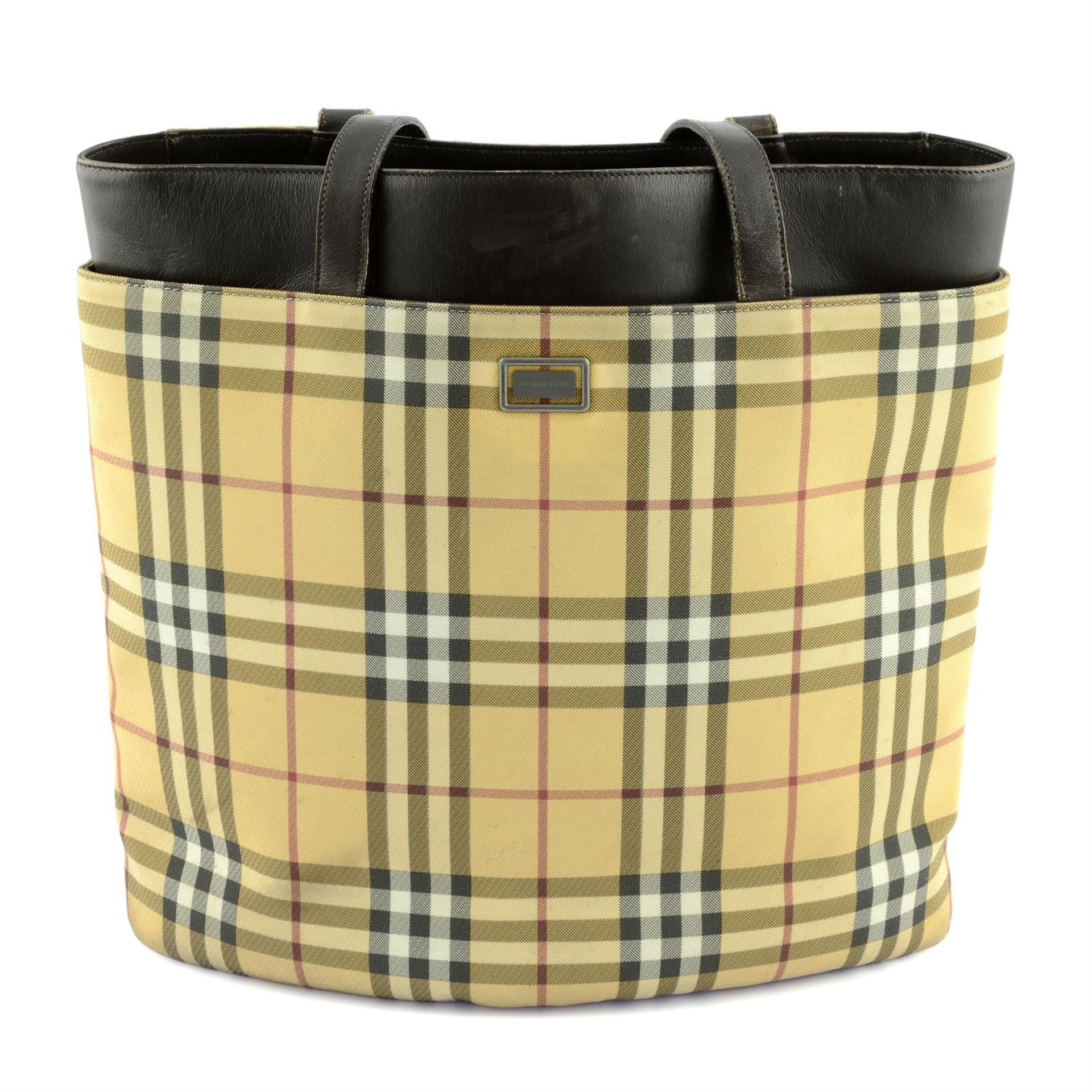 BURBERRY - a Nova check tote bag.