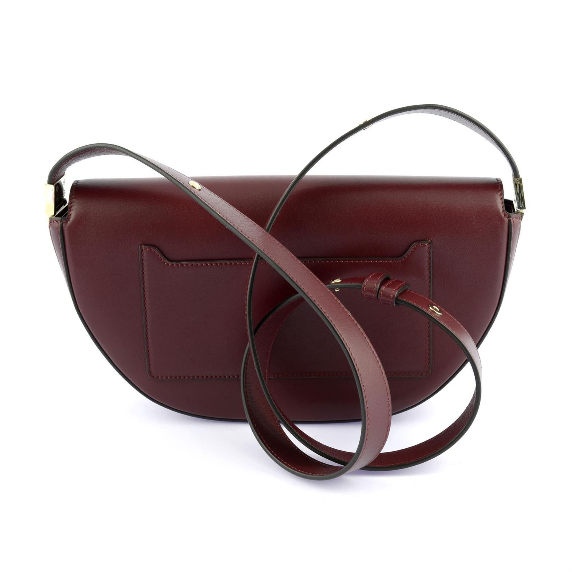 BURBERRY- a burgundy leather Olympia handbag. - Image 2 of 4