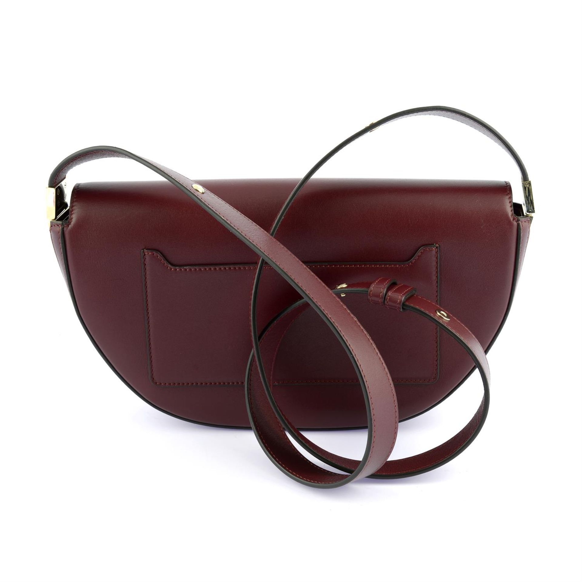 BURBERRY- a burgundy leather Olympia handbag. - Bild 2 aus 4