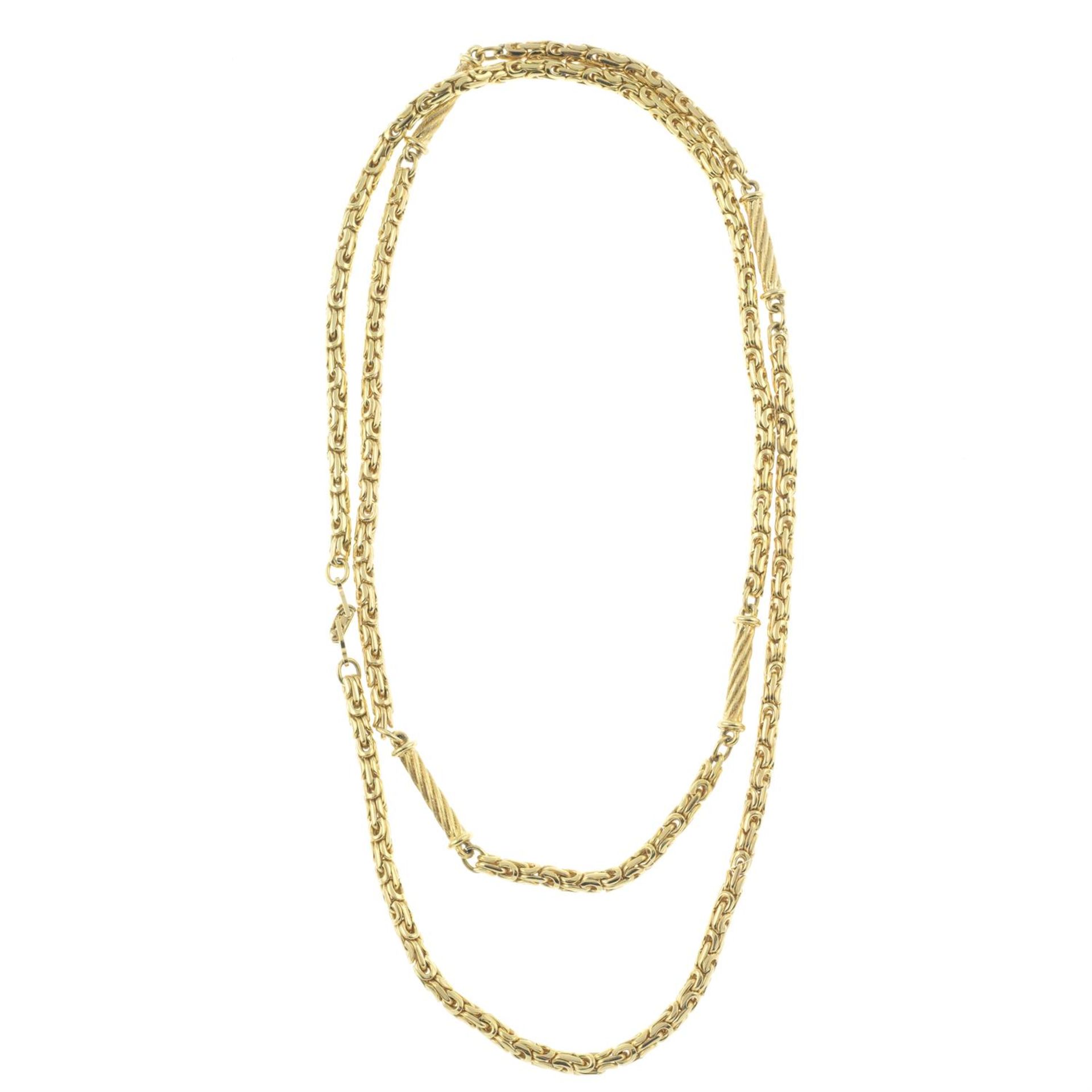 CHRISTIAN DIOR- a gold-tone necklace.