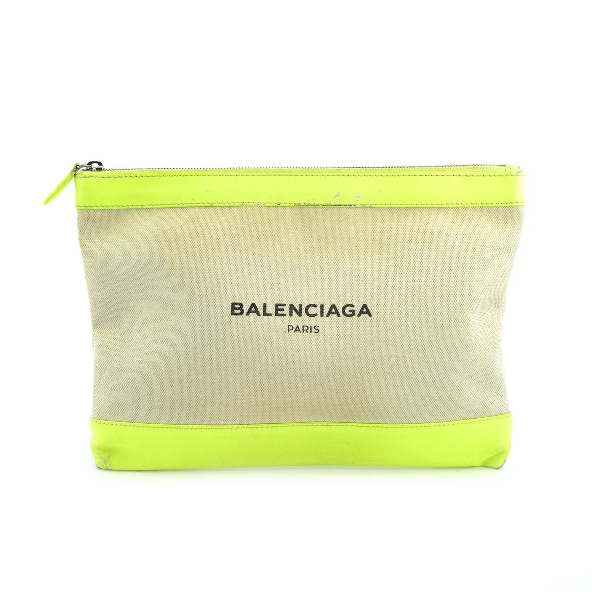 BALENCIAGA - a classic clip M Clutch.