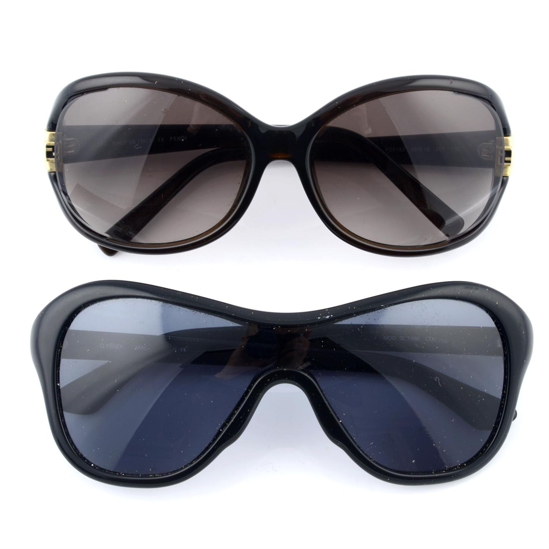 FENDI - two pairs of sunglasses.