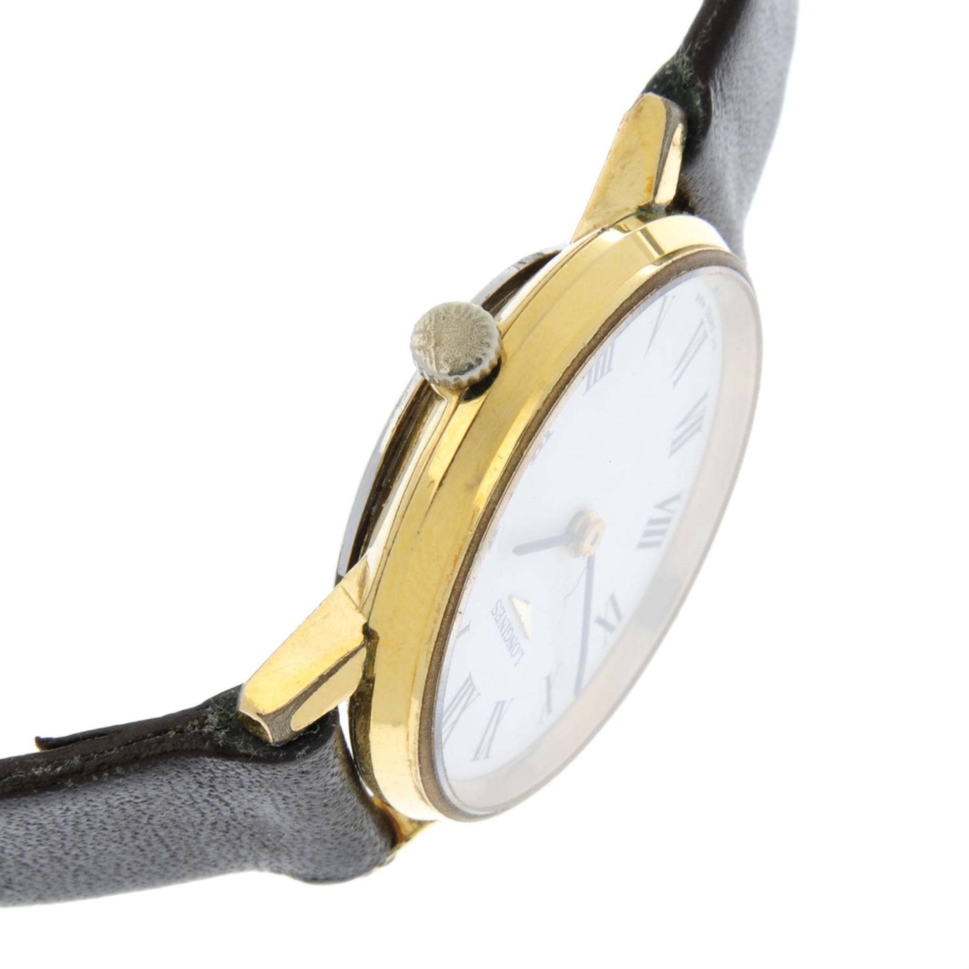 LONGINES - a gold plated wrist watch, 25mm - Bild 3 aus 4