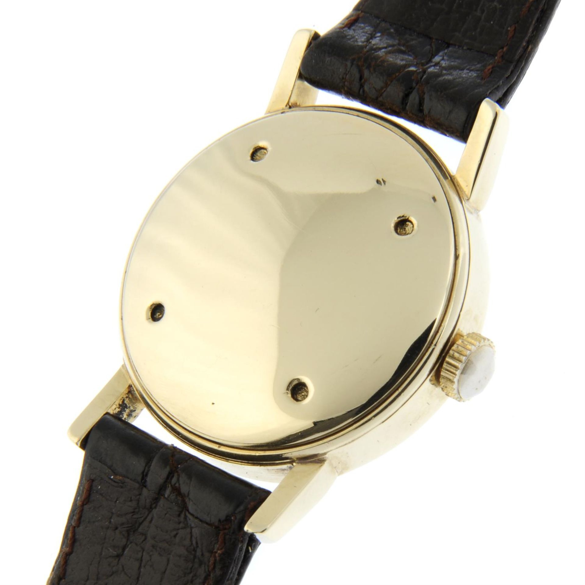 LONGINES - a yellow metal wrist watch, 29mm. - Image 4 of 4