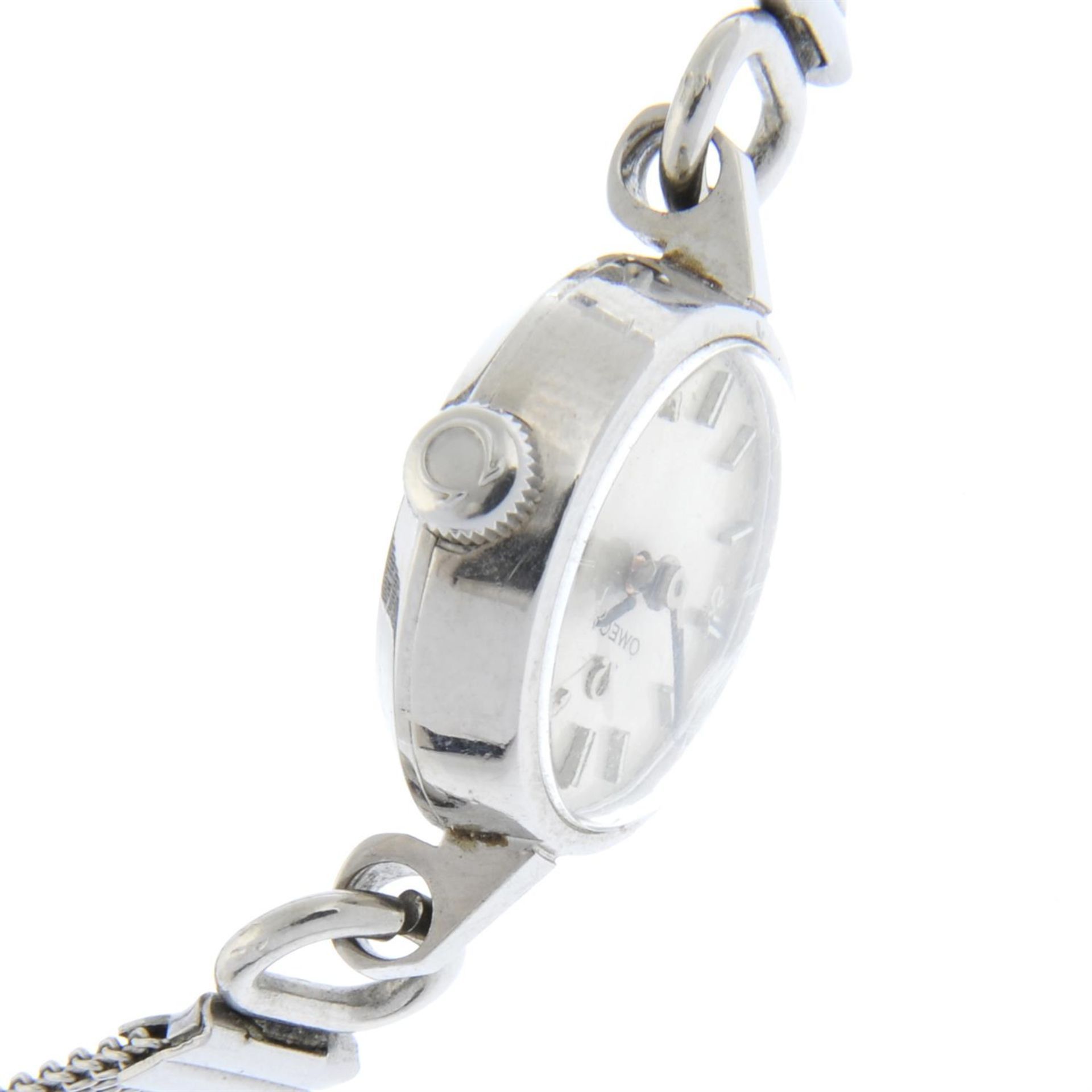 OMEGA - a stainless steel bracelet watch, 17mm. - Image 3 of 4