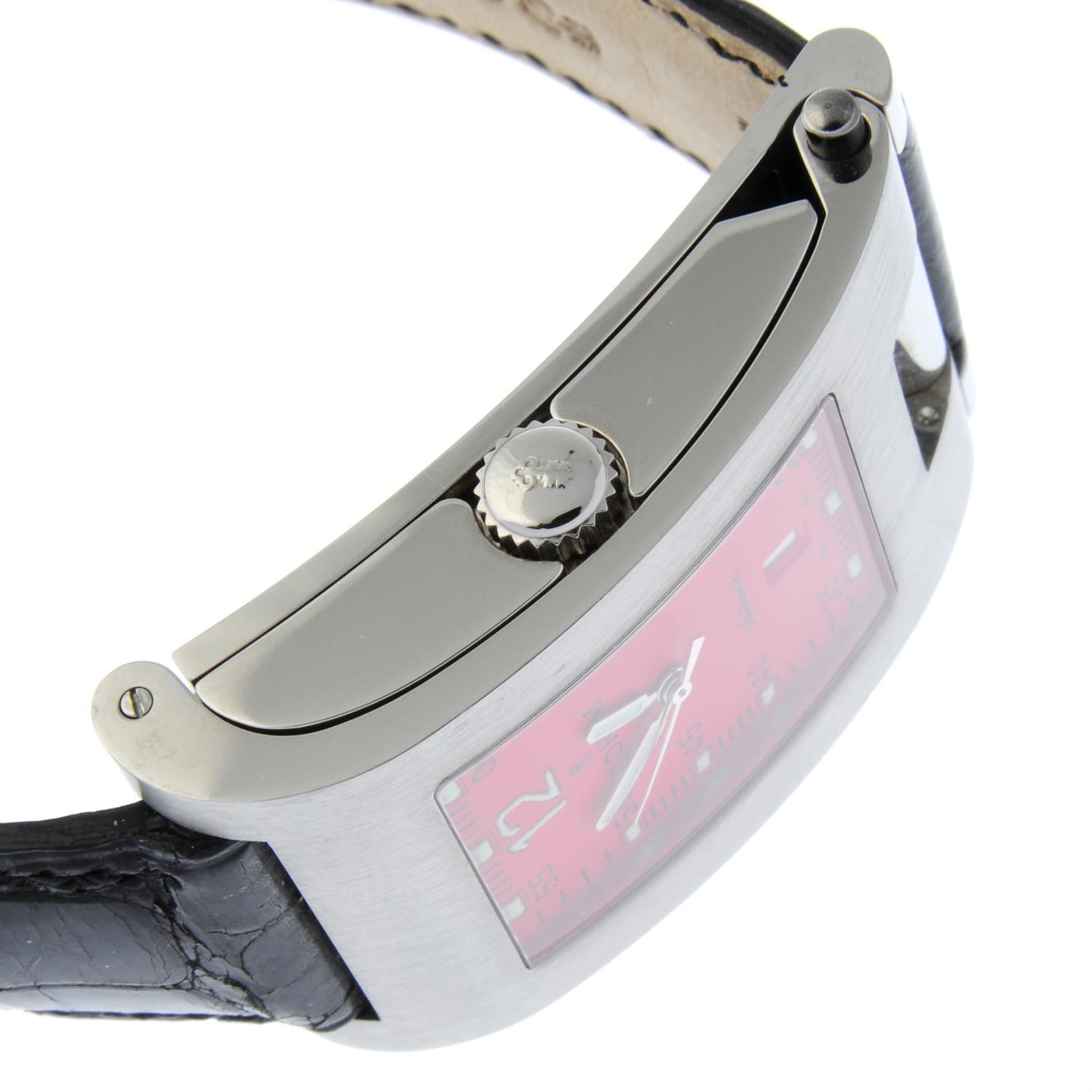 CORUM - a stainless steel Tabogan wrist watch, 26x41mm. - Image 3 of 4