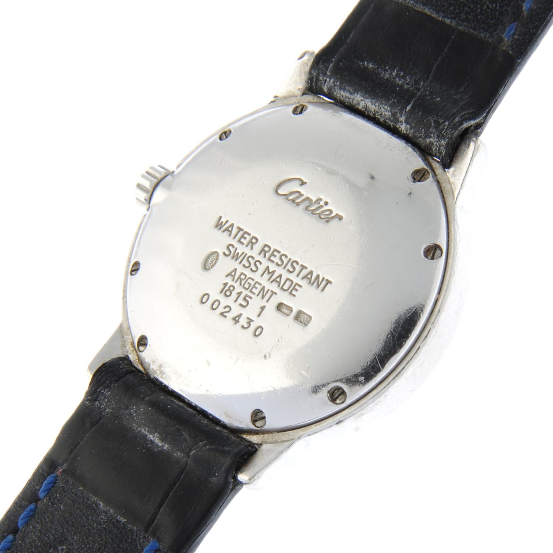 CARTIER - a silver Must De Cartier wrist watch, 33mm. - Image 4 of 4