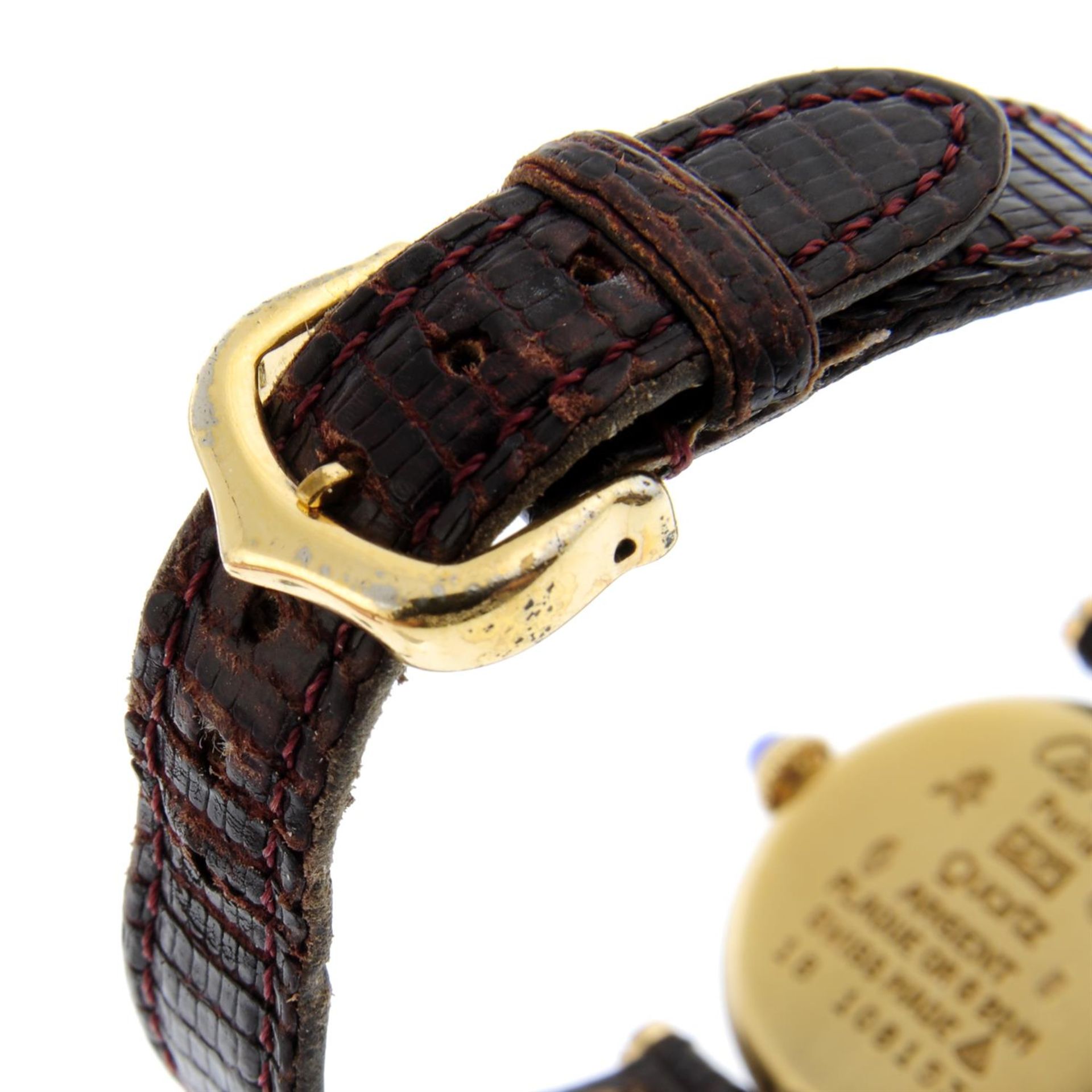 CARTIER- a gold plated silver Must de Cartier wrist watch, 24mm. - Image 3 of 4