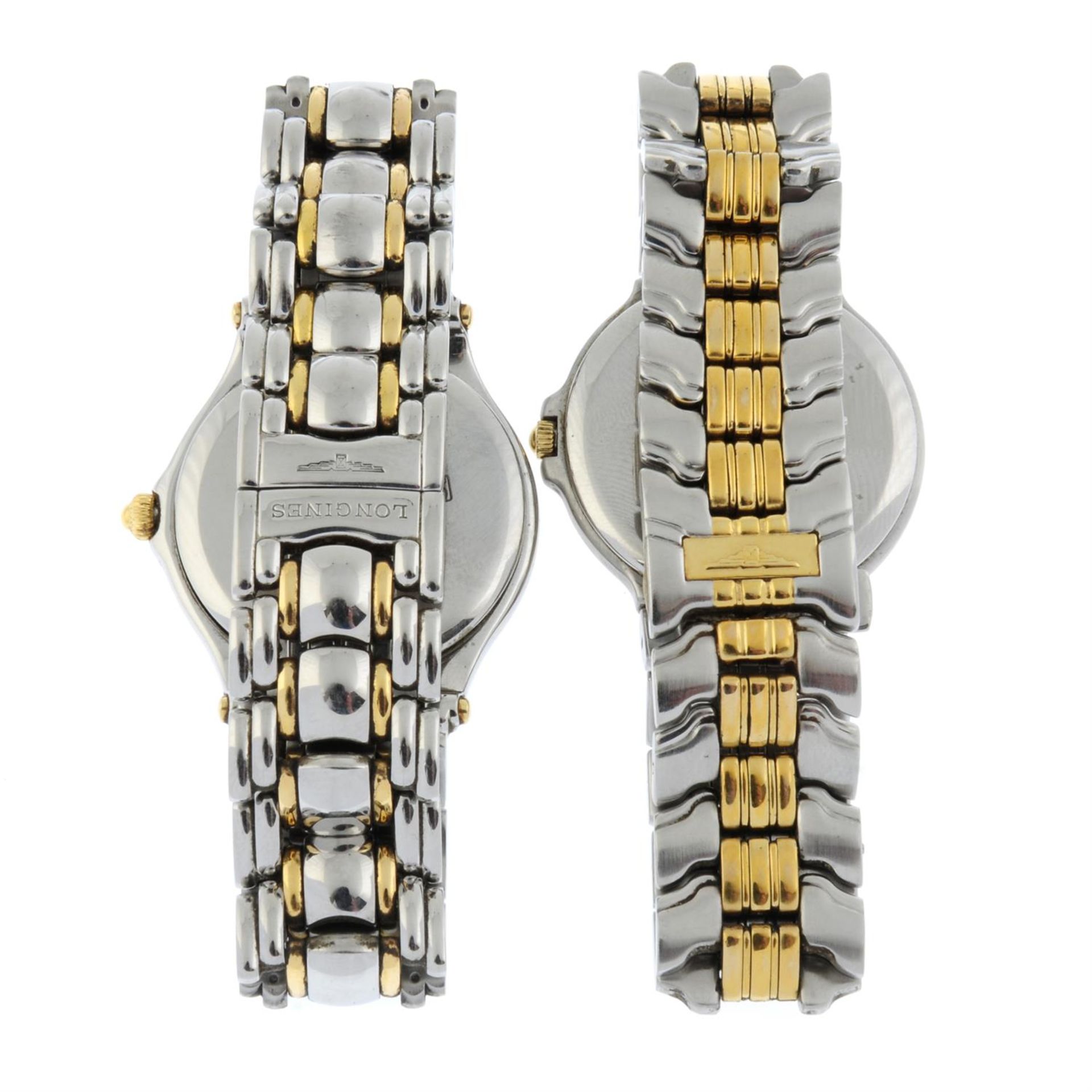 LONGINES - a bi-colour Golden Wing bracelet watch (33mm) together with a bi-colour Longines - Image 2 of 2