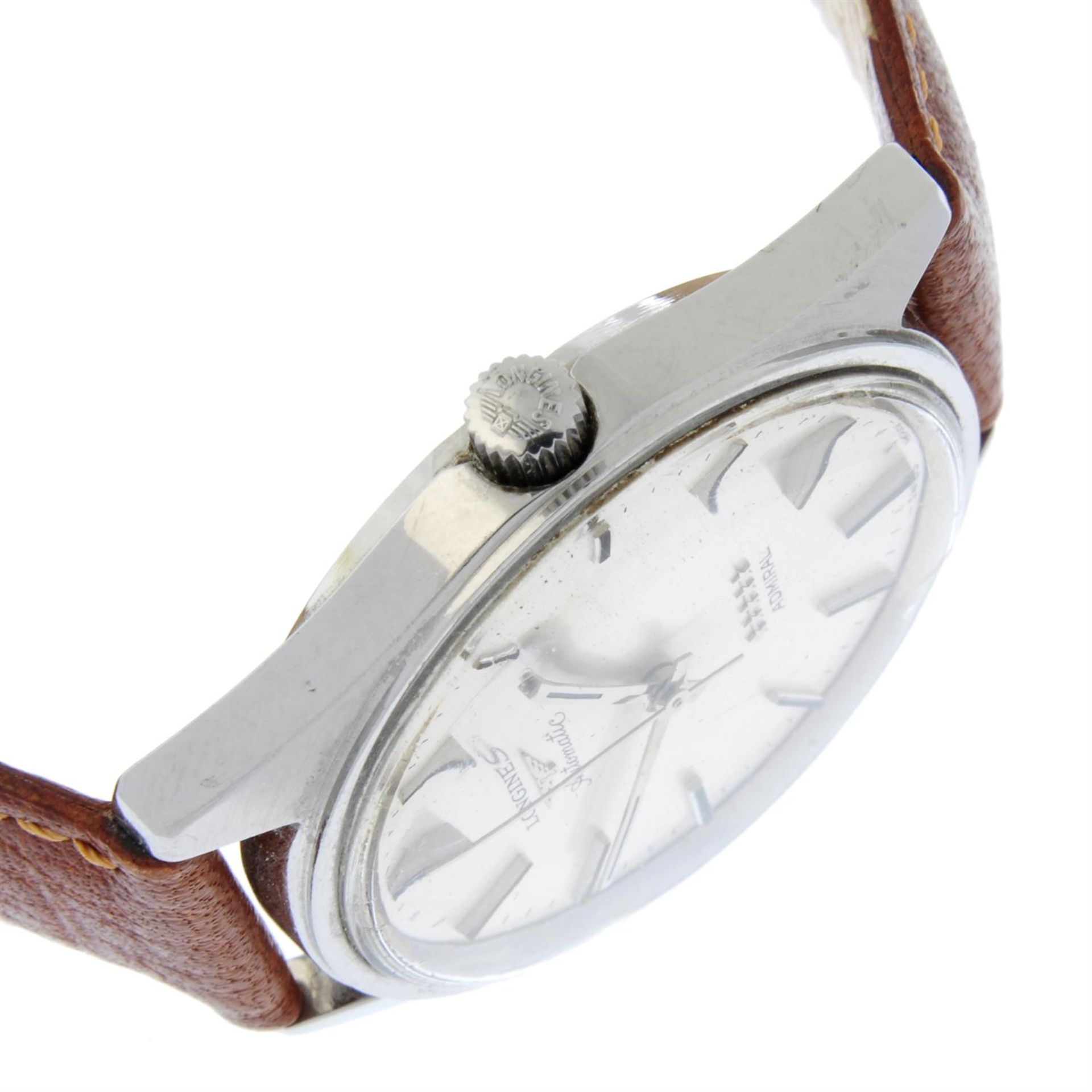 LONGINES - a stainless steel Admiral wrist watch, 35mm. - Bild 3 aus 4