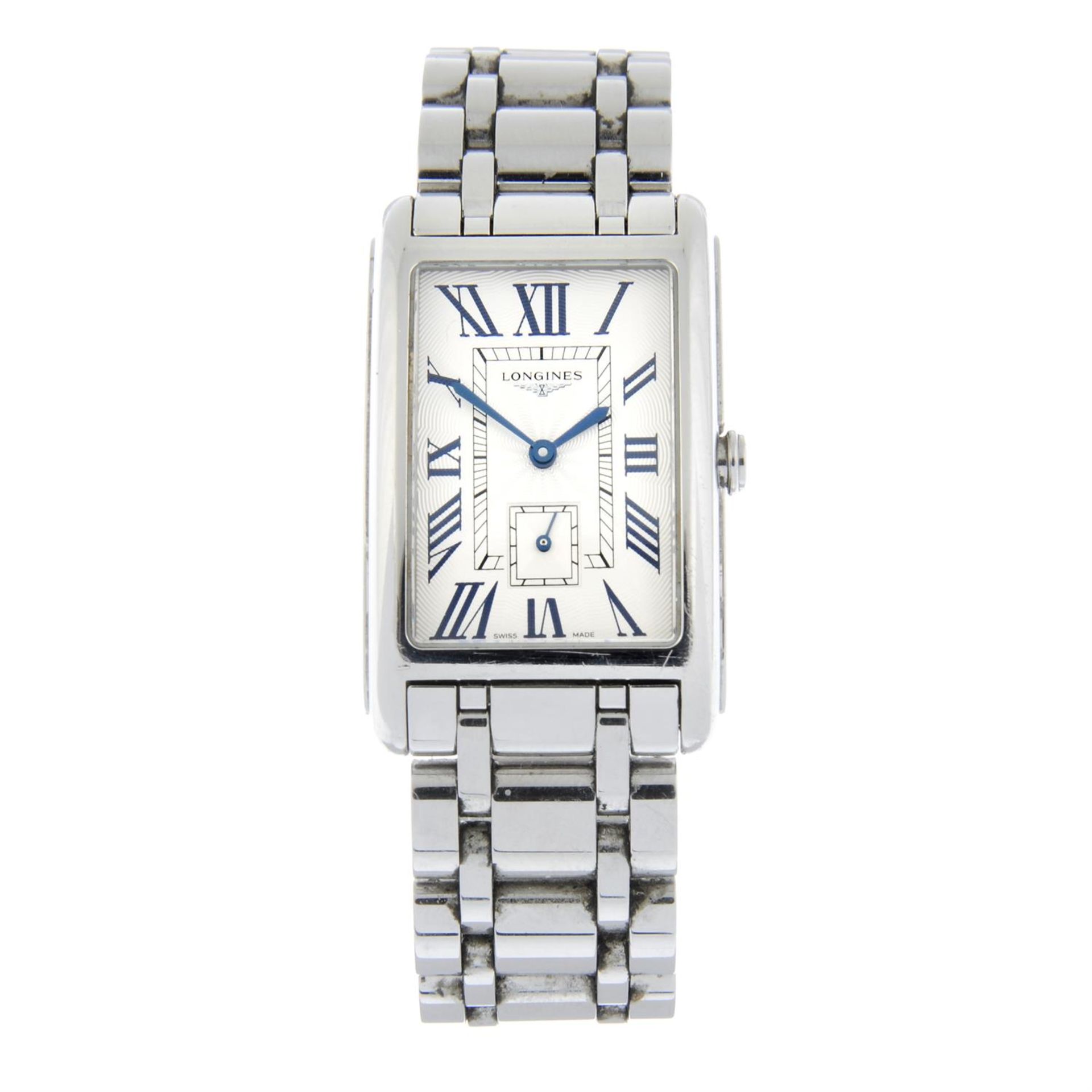 LONGINES - a stainless steel Dolce Vita bracelet watch, 26x33mm.