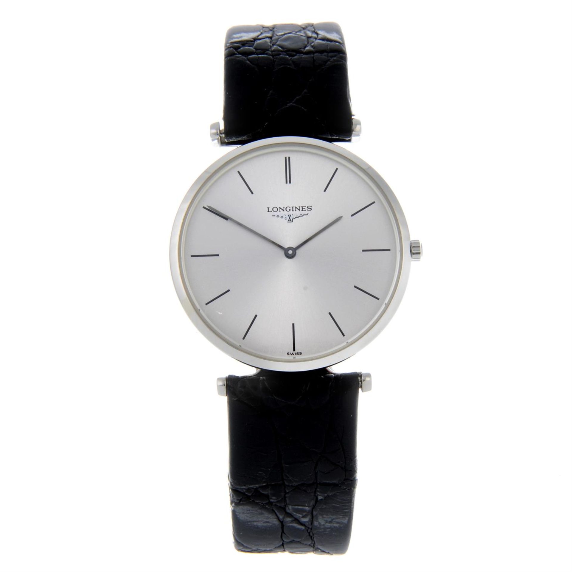 LONGINES - a stainless steel La Grande Classique wrist watch, 33mm.
