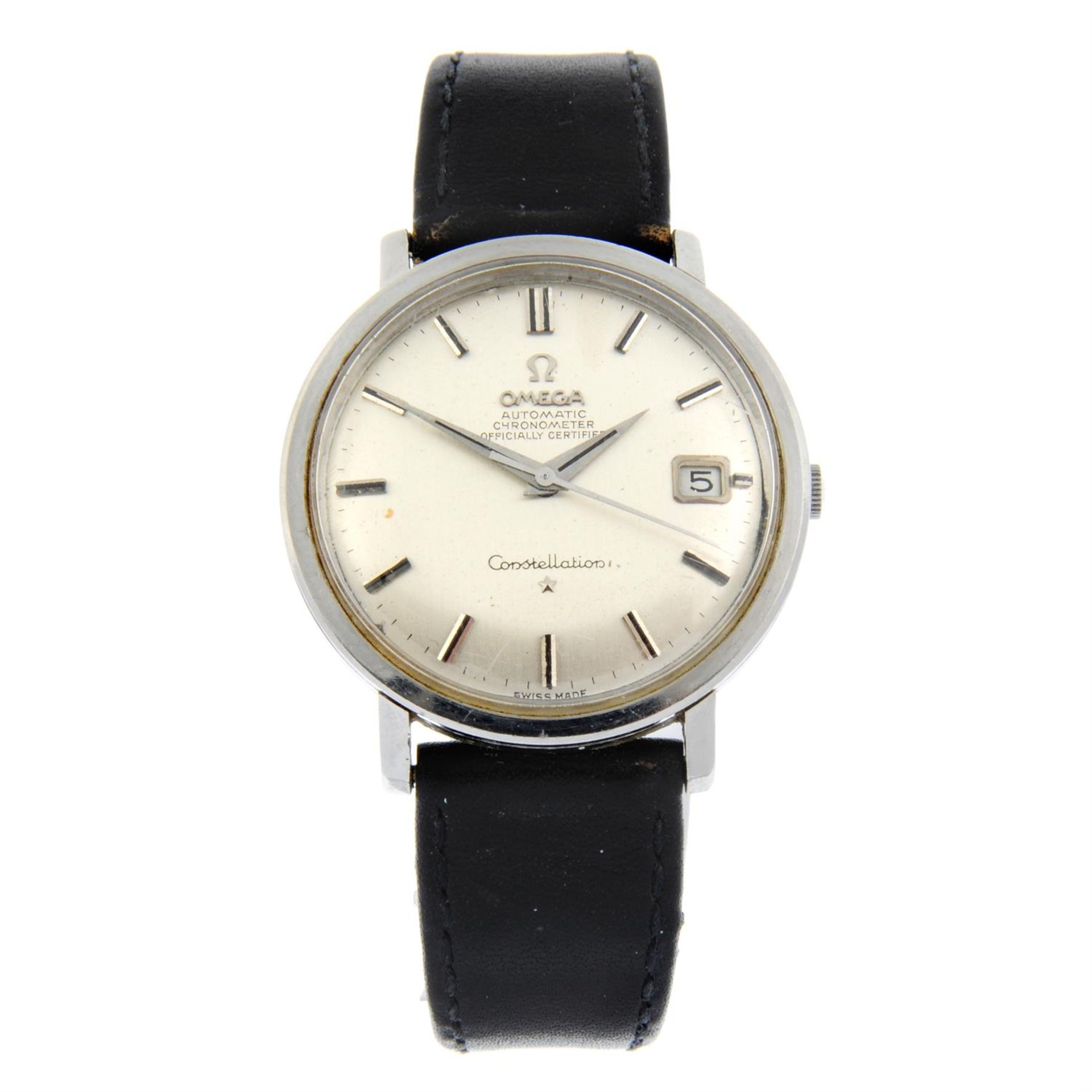 OMEGA - a stainless steel Constellation wrist watch, 35mm.