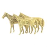 A 1970s 18ct gold horse brooch.