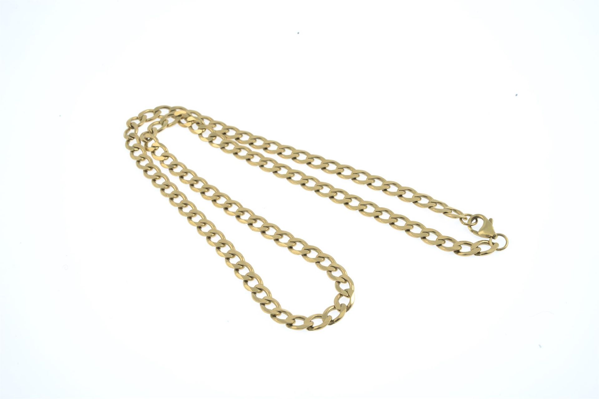 (57777) A curb-link chain necklace. - Image 2 of 2