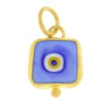 An 'evil-eye' pendant and a bracelet, by Luis Morais.