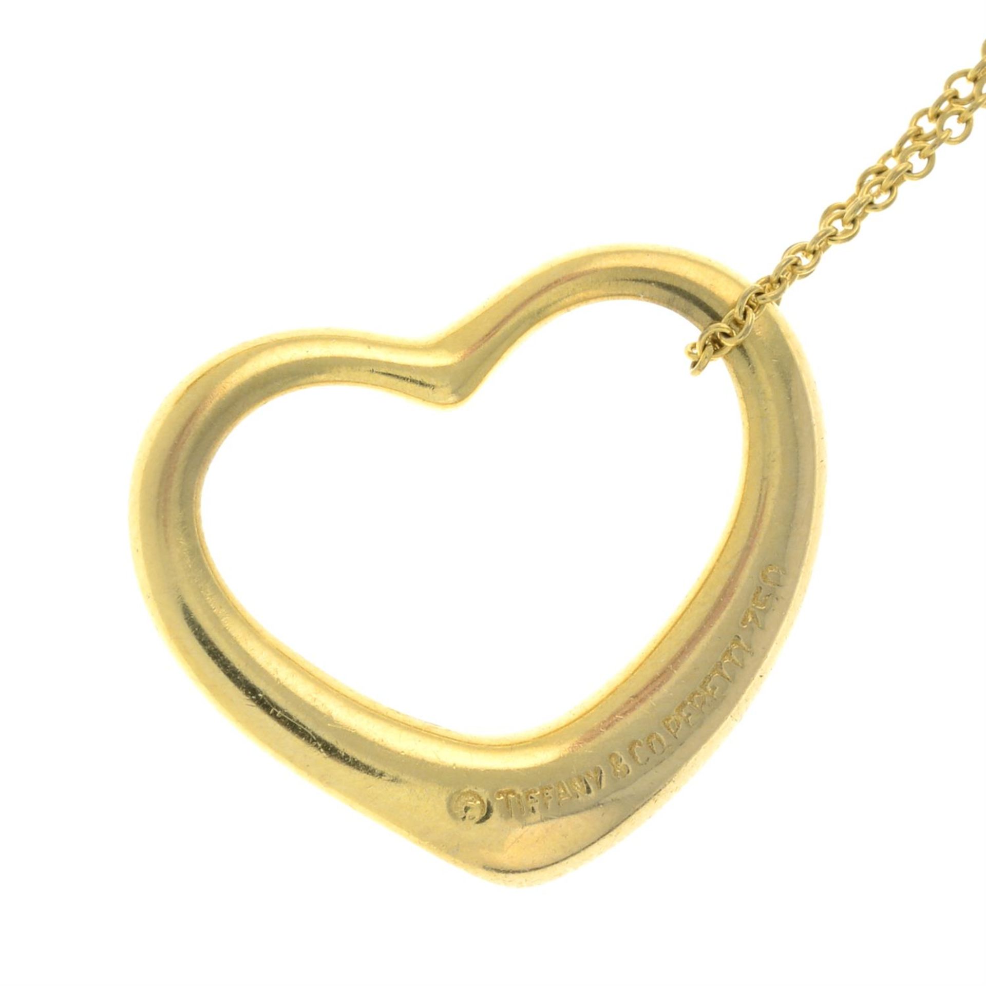 An 'Open Heart' pendant, with chain, by Elsa Peretti for Tiffany & Co. - Image 3 of 4