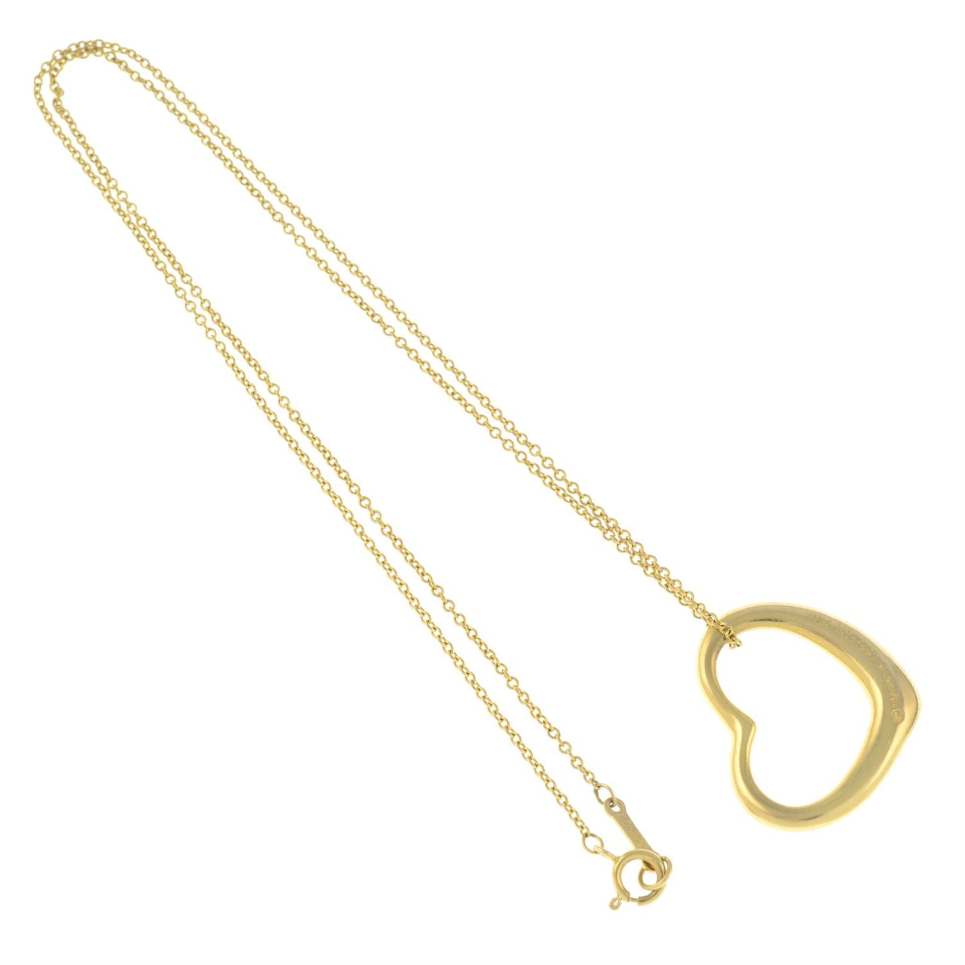 An 'Open Heart' pendant, with chain, by Elsa Peretti for Tiffany & Co. - Image 2 of 4