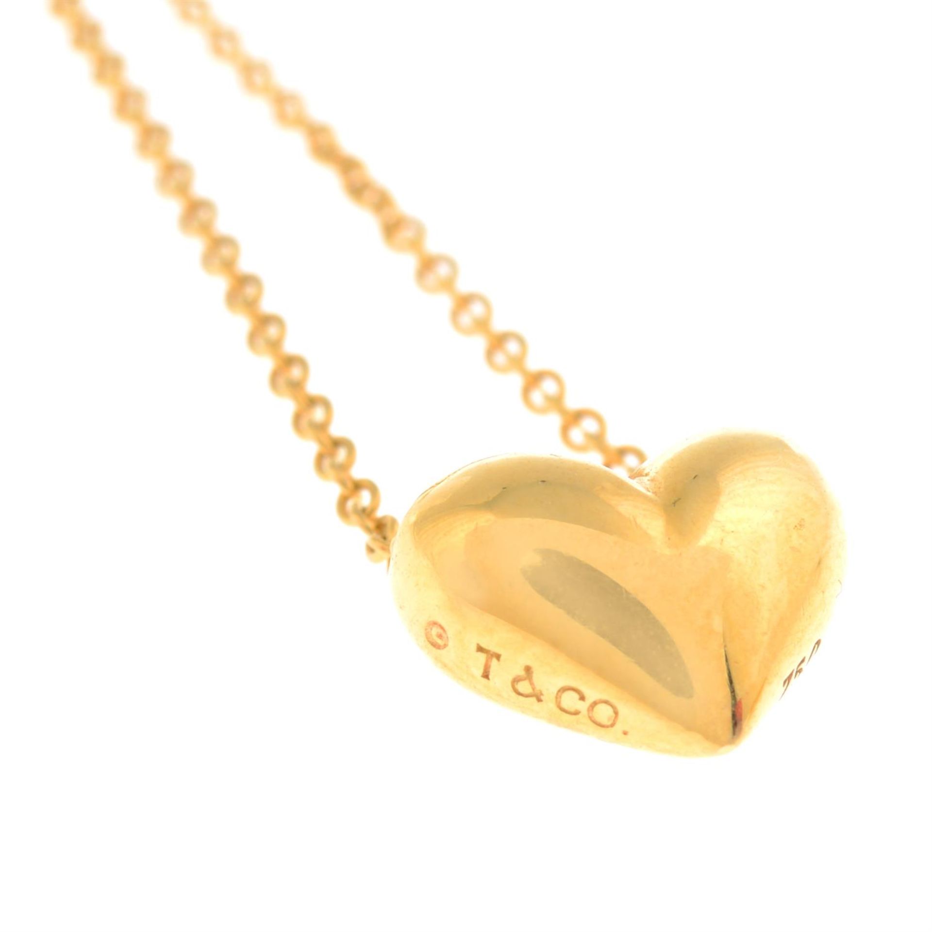 A heart pendant, with chain, by Tiffany & Co. - Image 4 of 4