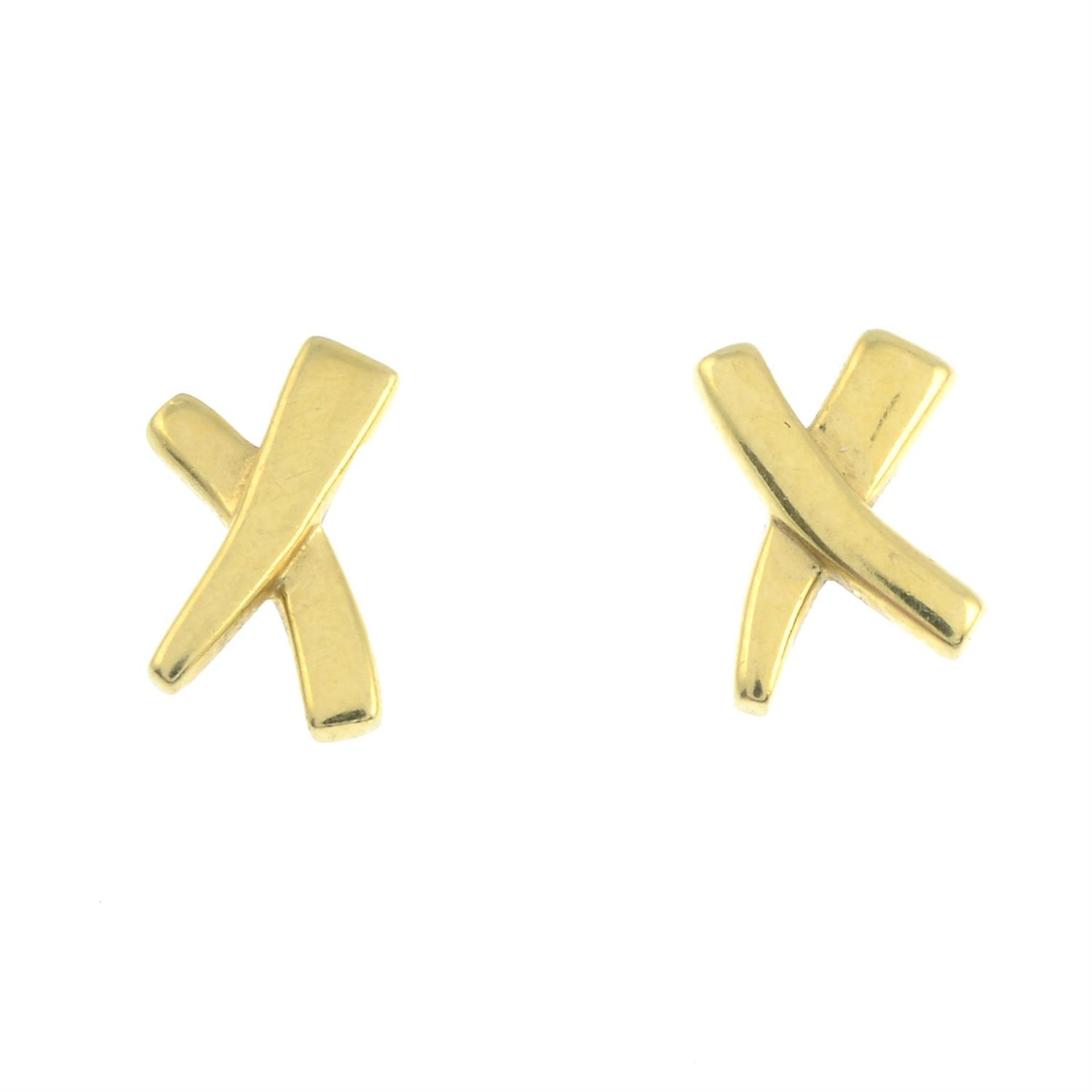 A pair of 'Graffiti X' stud earrings, Paloma Picasso for Tiffany & Co.