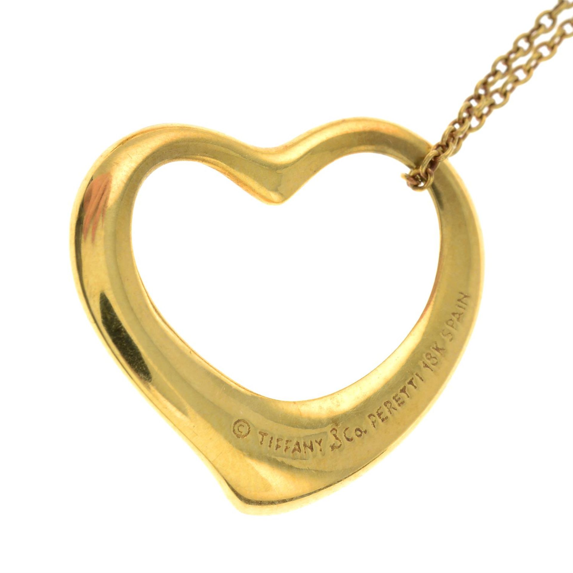 An 'Open Heart' pendant, with chain, by Elsa Peretti for Tiffany & Co. - Image 3 of 4