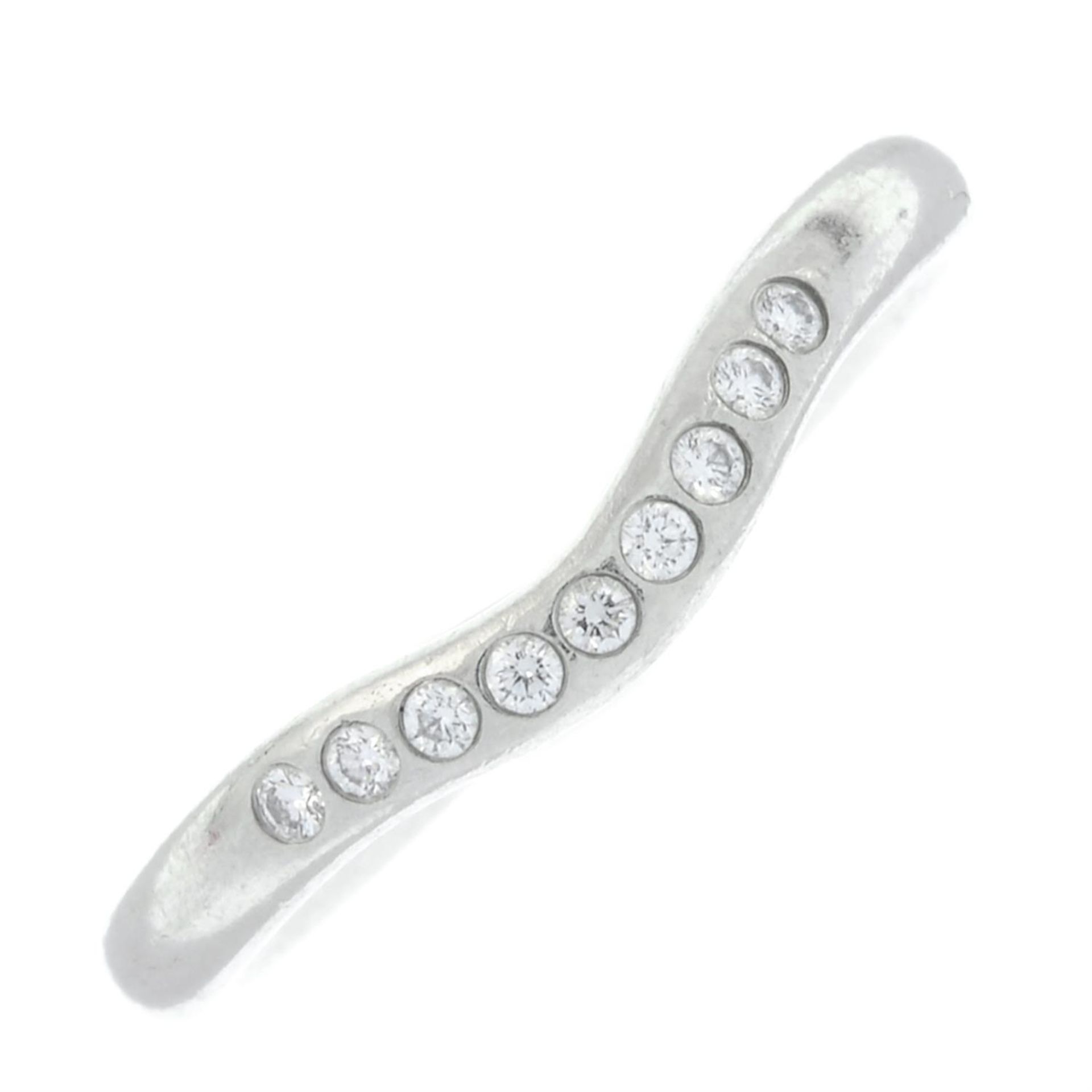 A brilliant-cut diamond chevron ring, by Elsa Peretti for Tiffany & Co.