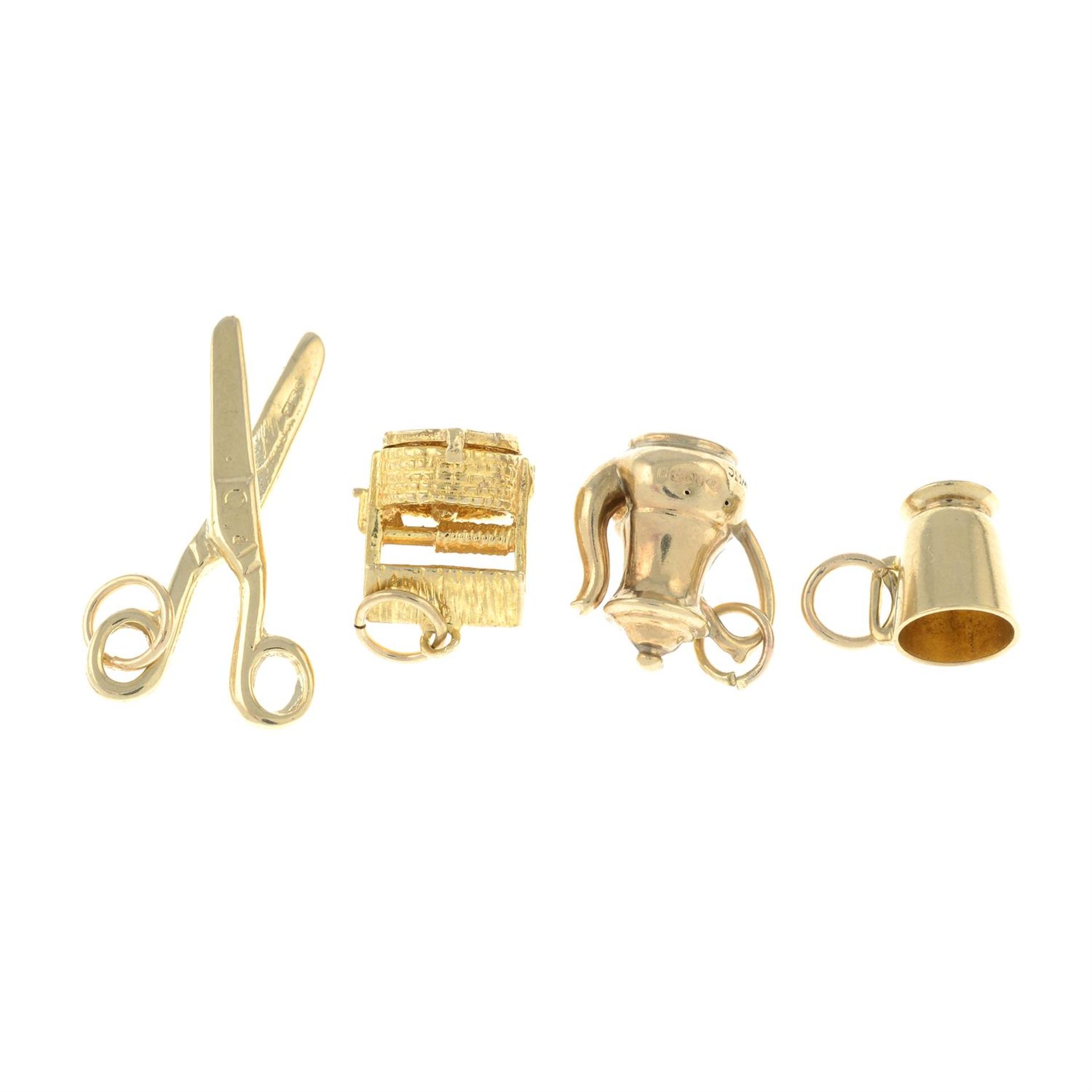 Four 9ct gold charms. - Image 2 of 2