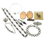 A selection of early 20th century and later, mainly marcasite jewellery.