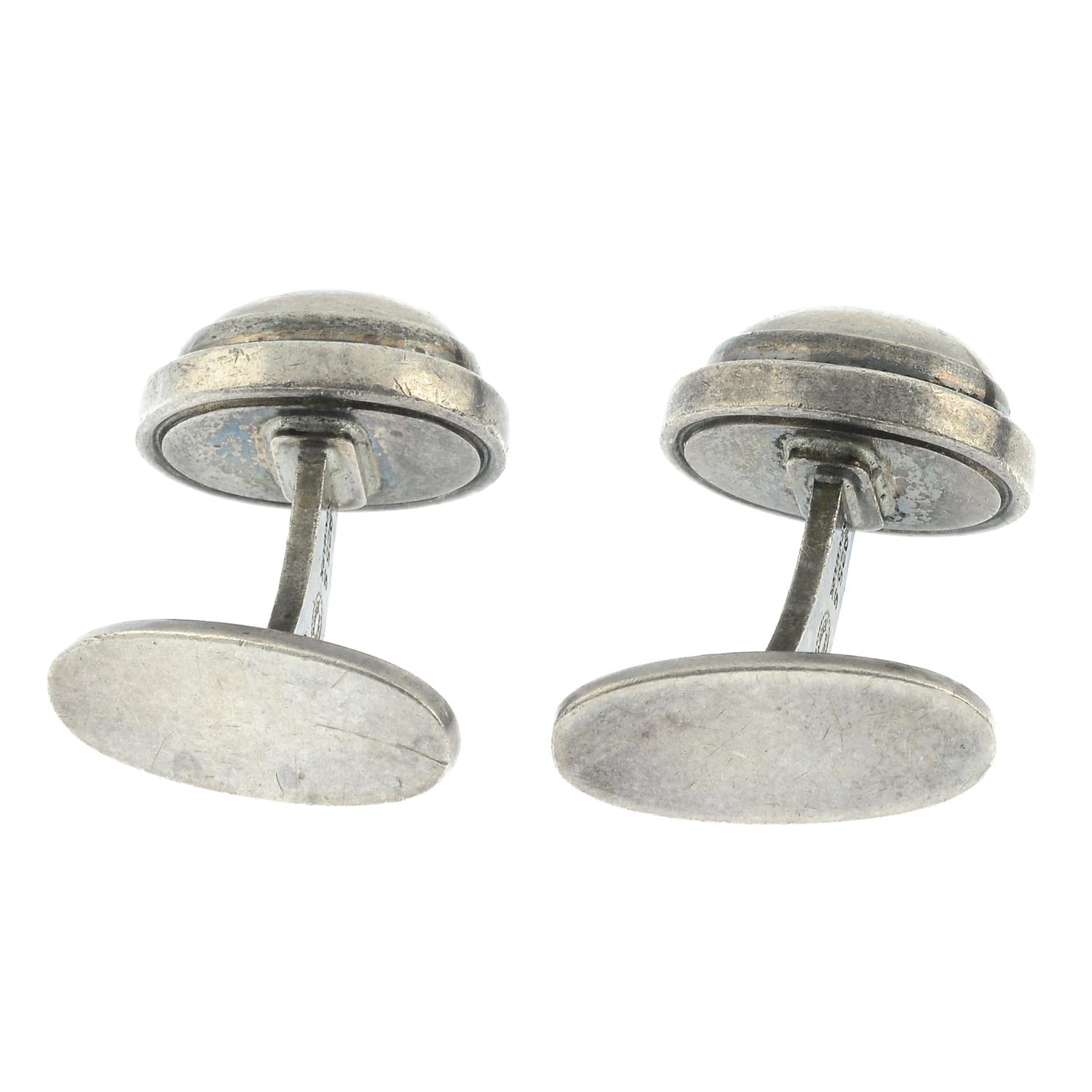 A pair of cufflinks, by Georg Jenson. - Image 2 of 2