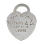 A 'Please Return To Tiffany & Co' pendant, by Tiffany & Co.