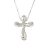 A cross pendant, on chain, by Elsa Peretti for Tiffany & Co.