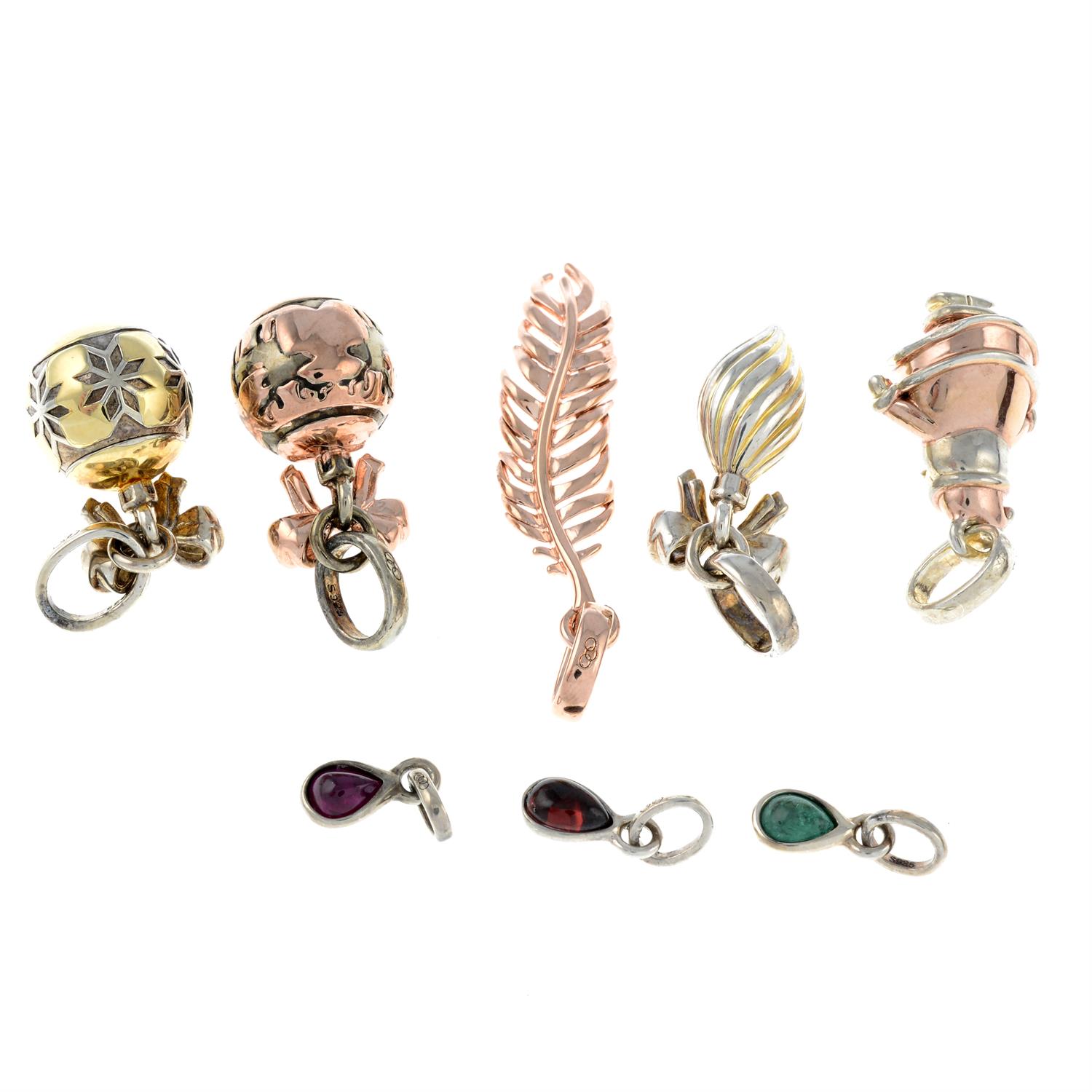 Eight variously designed charms, by Links of London. - Image 2 of 2